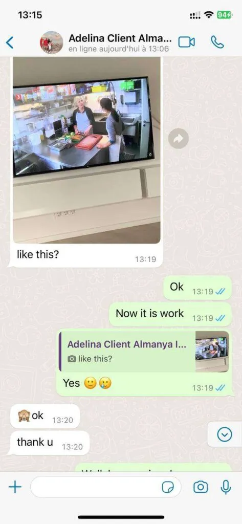Voorbeeld van IPTV ondersteuning via WhatsApp 4